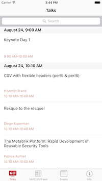 YAPC::EU Talks on iOS